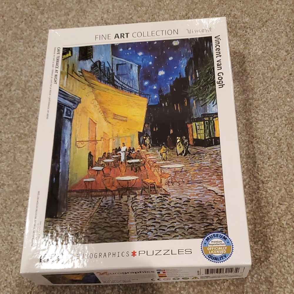 Vincent van Gogh Cafe Terrace At Night Puzzle